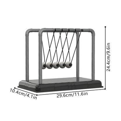 Newton’s Cradle Physics MOC Building Kit | Kinetic Motion Display - 3