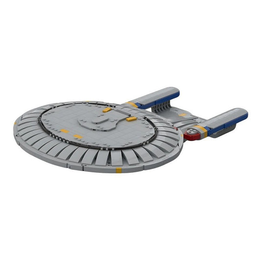 Next-Gen Deep Space Flagship Building Kit | 1:1500 Scale  | LEGO-Compatible MOC - 1