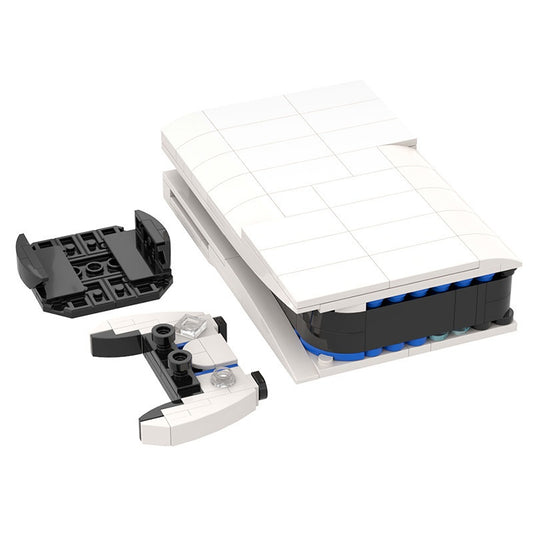 Next-Gen White Gaming Console Building Kit | LEGO-Compatible MOC - 4