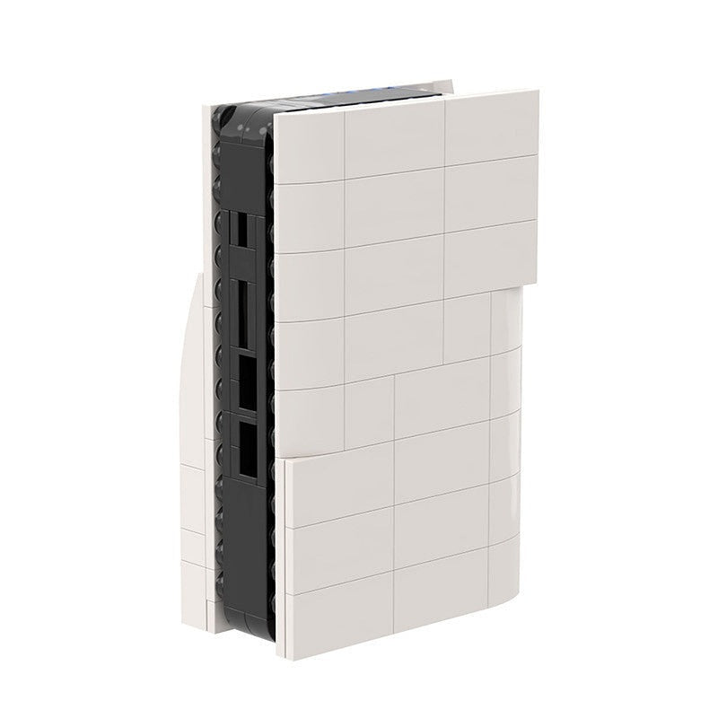 Next-Gen White Gaming Console MOC Building Kit | Modern Tech Display - 3