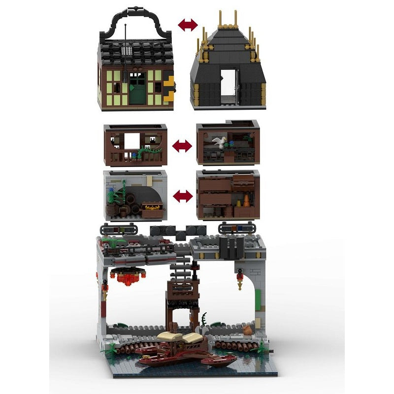 Ninja Waterfront City MOC Modular Architecture Building Kit - 4