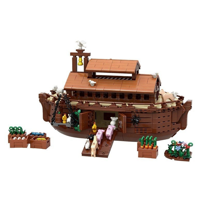 Noah's Ark MOC Wooden Ark Boat Building Kit - 1