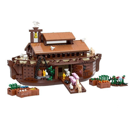 Noah's Ark MOC Wooden Ark Boat Building Kit - 4