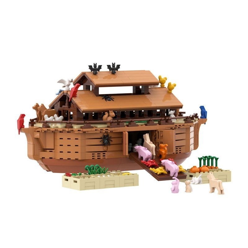 Noah's Ark MOC Wooden Ark Boat Building Kit - 7