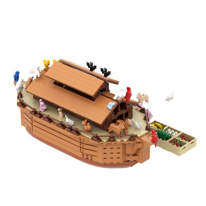 Noah's Ark MOC Wooden Ark Boat Building Kit - 8