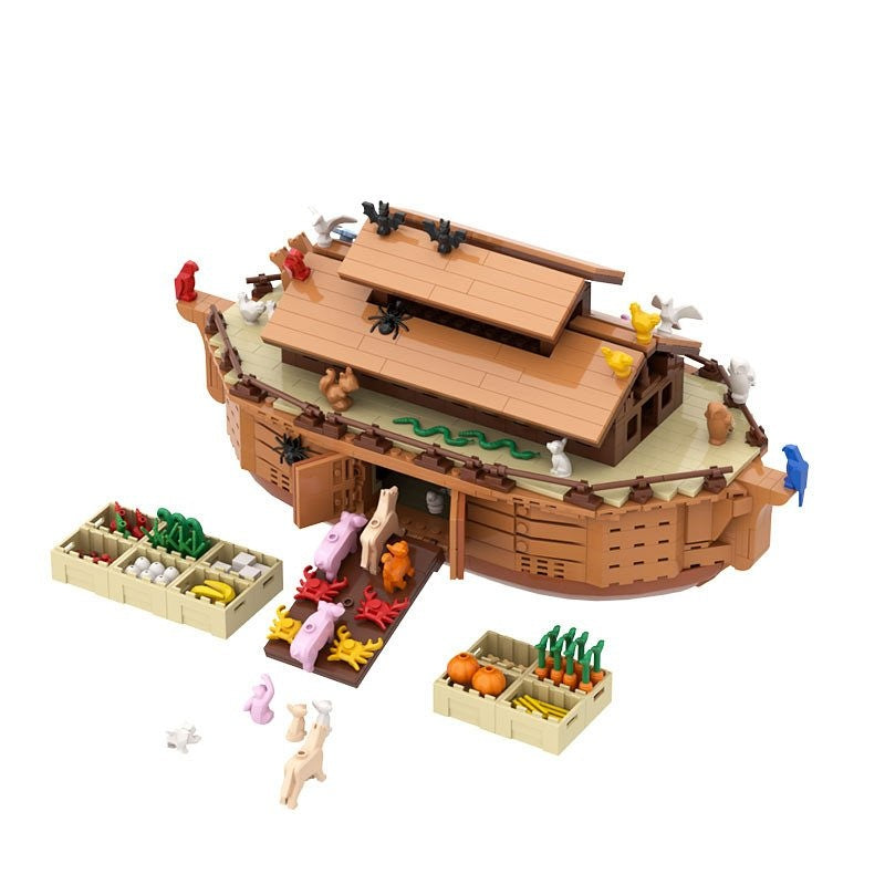 Noah's Ark MOC Wooden Ark Boat Building Kit - 9