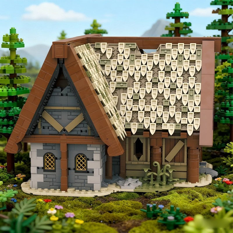 Nordic Timber & Stone Fantasy Cottage MOC Building Kit - 3