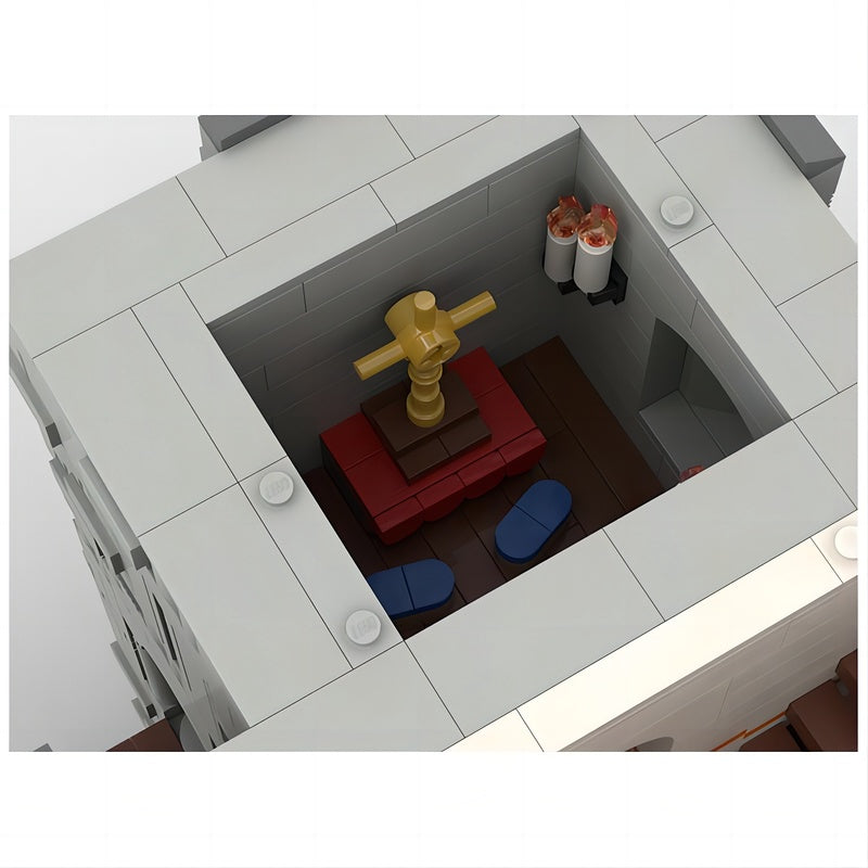 Norman Keep MOC Medieval Fortress Architecture Building Kit - 4