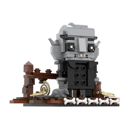 Nosferatu Cube Character MOC Building Kit | Gothic Vampire Figure Model - 1