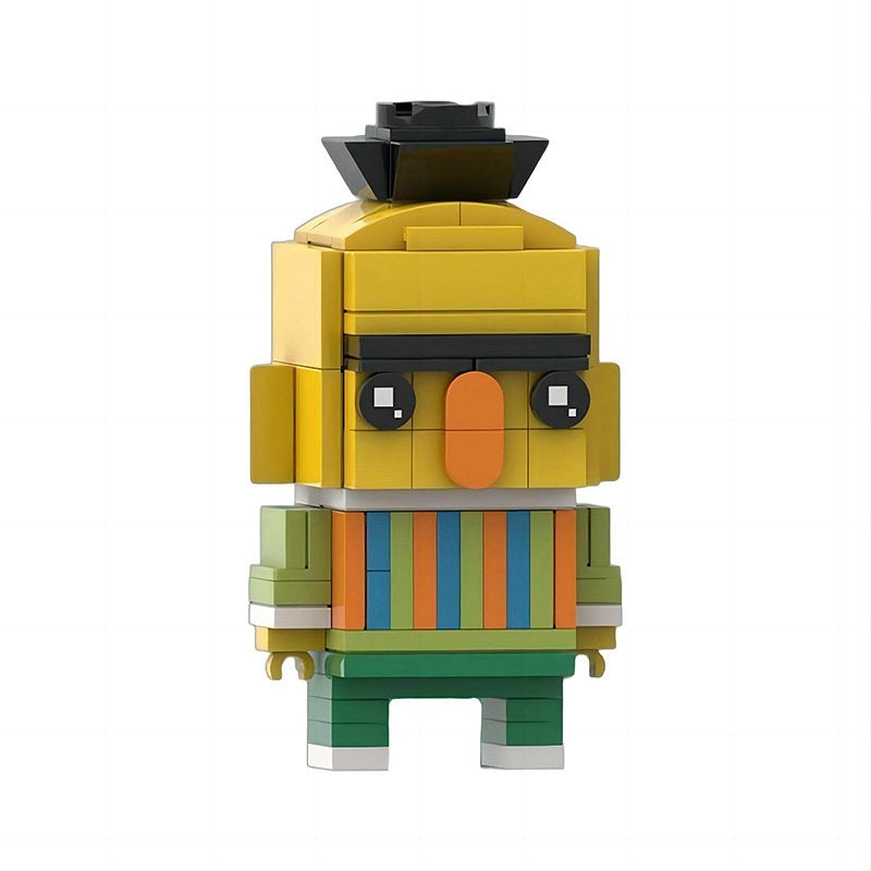 Nostalgic Puppet Street Character BrickHeadz Building Kit | LEGO-Compatible MOC - 2