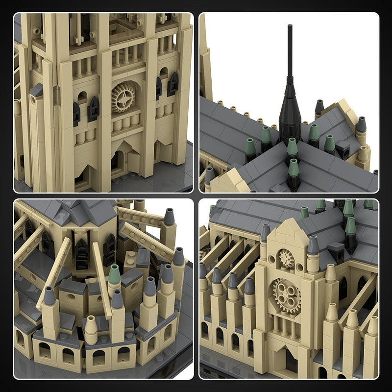 Notre Dame Cathedral MOC Gothic Architecture Building Kit | Historic Church - 6
