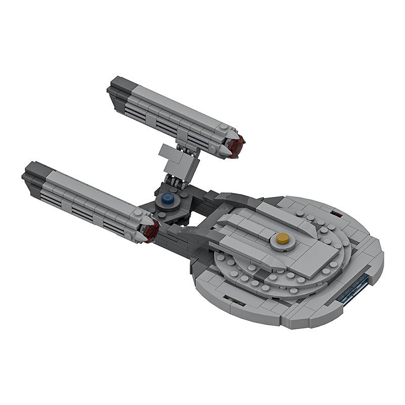 NX-01 Prototype Midi-Scale Space Cruiser Building Kit | Compatible MOC - 2