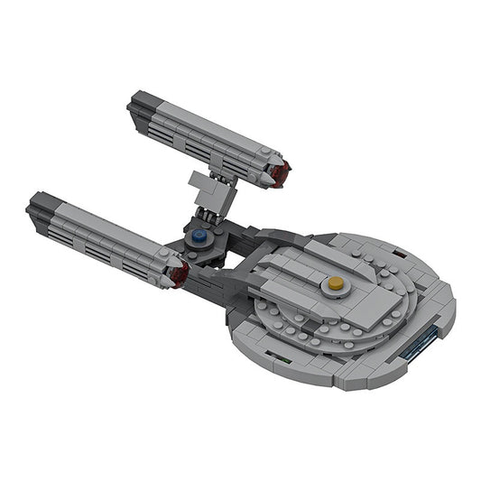 NX-01 Prototype Midi-Scale Space Cruiser Building Kit | Compatible MOC - 2