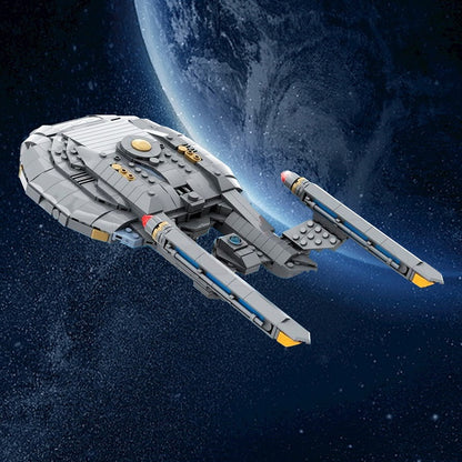 NX-01 Prototype Midi-Scale Space Cruiser MOC Building Kit | Compatible MOC - 2