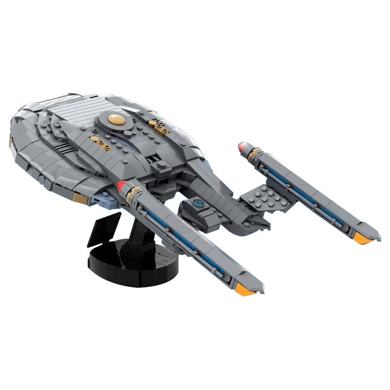 NX-01 Prototype Midi-Scale Space Cruiser MOC Building Kit | Compatible MOC - 4