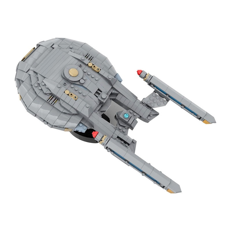 NX-01 Prototype Midi-Scale Space Cruiser MOC Building Kit | Compatible MOC - 6