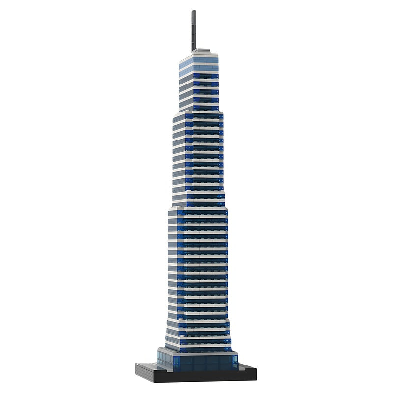 NYC 731 Lexington Avenue Skyscraper 1:650 MOC Building Kit - 4