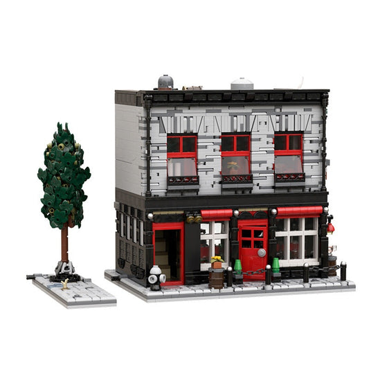 O'aken Barrel DramShop MOC Building Kit | Medieval Tavern Architecture - 1