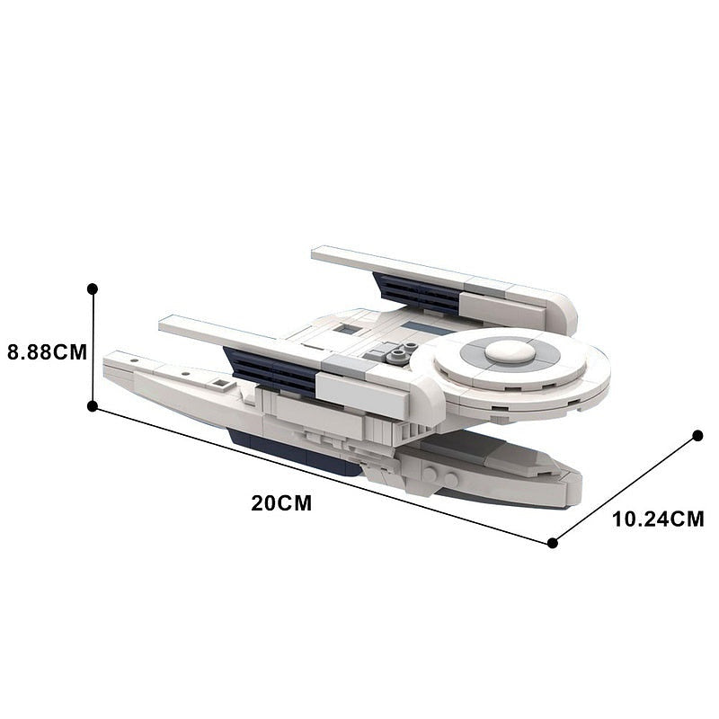 Oberth Class Sci-Fi Science Vessel MOC Building Kit - 4