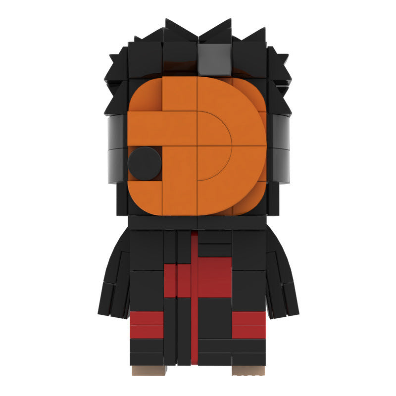 obito uchiha (tobi) brickheadz moc set | lego compatible naruto toy - 3