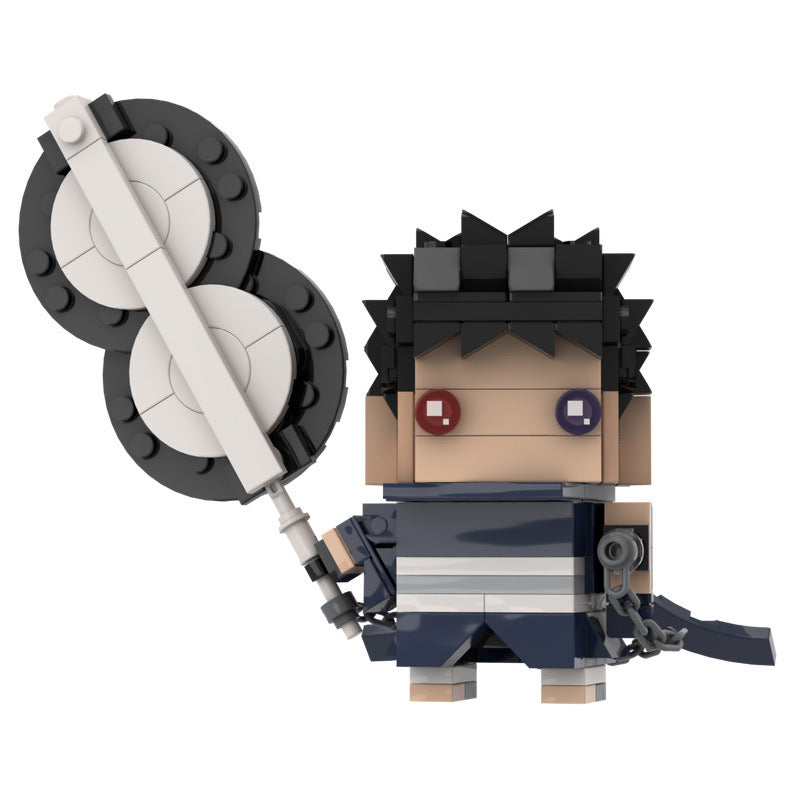 obito uchiha (tobi) brickheadz moc set | lego compatible naruto toy - 4