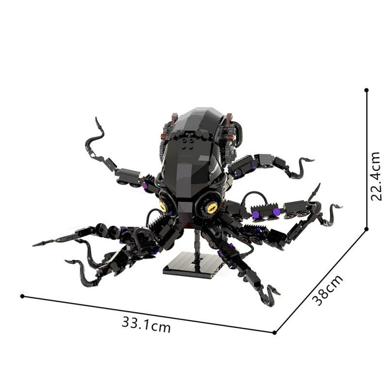 Obsidian Octopus Mecha Treasure Hunt Building Kit | LEGO-Compatible MOC - 6