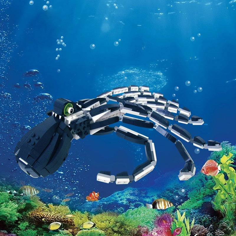 Octopus MOC Building Kit | Ocean Sea Creature Model Display Building Kit - 2