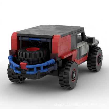 Off-Road Desert Racing Truck 4x4 Rally SUV Building Kit | LEGO-Compatible MOC - 2