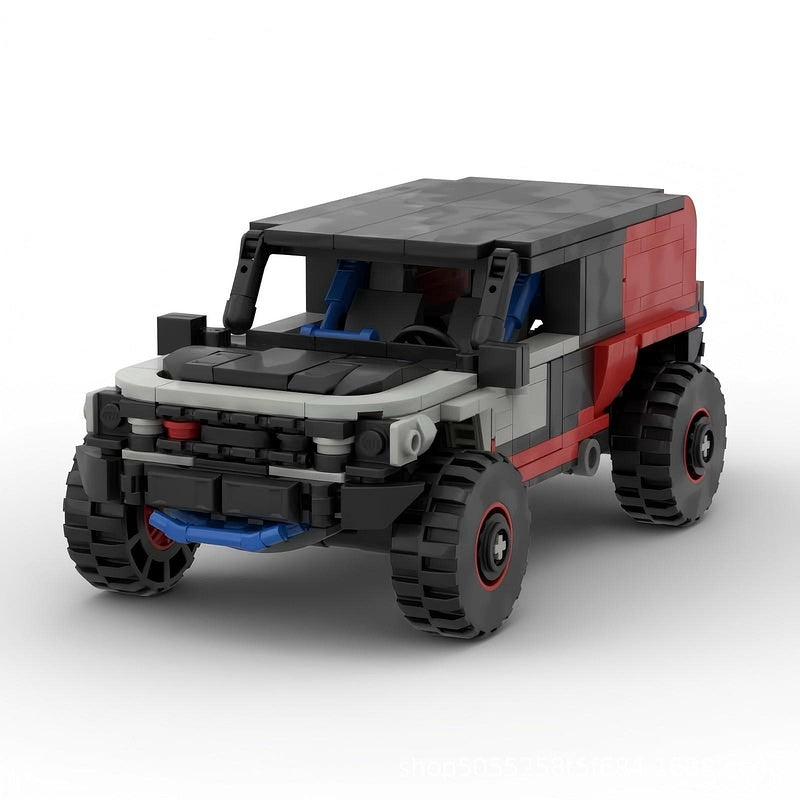 Off-Road Desert Racing Truck 4x4 Rally SUV Building Kit | LEGO-Compatible MOC - 5