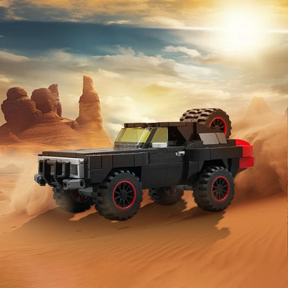 Off-Road Muscle Car MOC Building Kit | Desert Rally Charger Style - 1