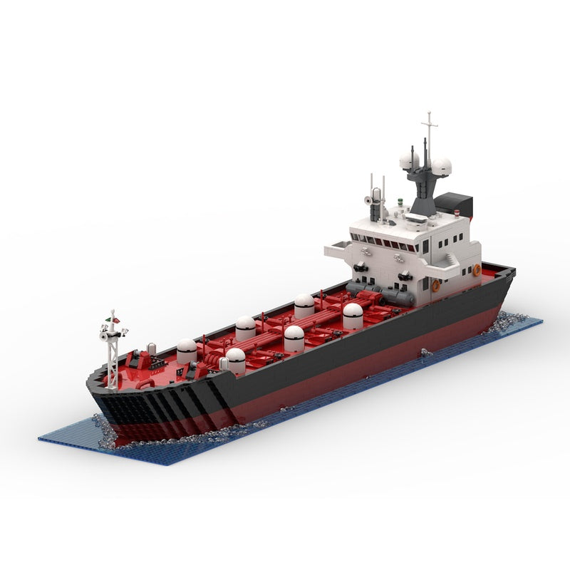 Oil Tanker MOC Building Kit | Modern Cargo Ship Model - 1
