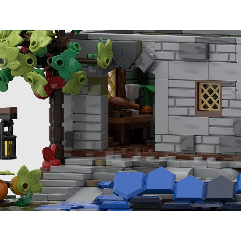 Old Coastal Lighthouse & Rocky Shore MOC Building Kit - 3