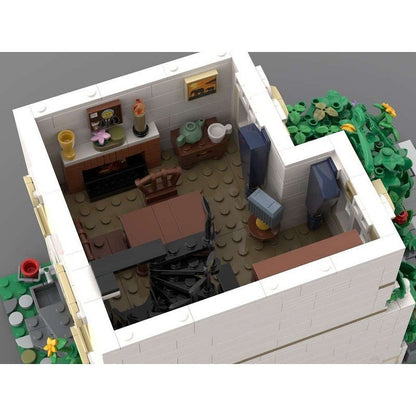 Old Greened House MOC Modular Building Kit | Vintage Architecture Model - 4