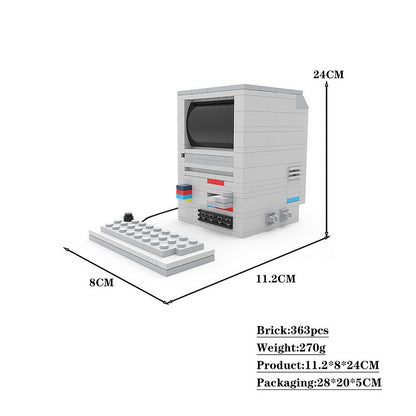 Old Mac MOC Building Kit | Retro Computer Display Model - 4