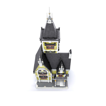 Old Mansion Haunted House Modular Building Kit | LEGO-Compatible MOC - 2
