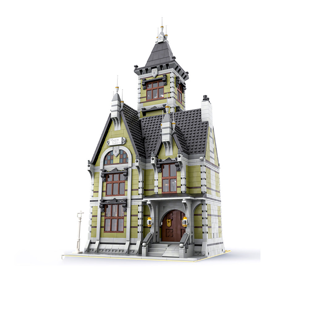 Old Mansion Haunted House Modular Building Kit | LEGO-Compatible MOC - 3