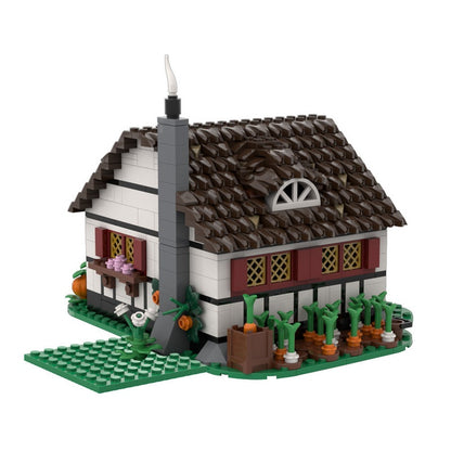 Old Medieval Farmhouse MOC Building Kit | Historic Village House Model - 5