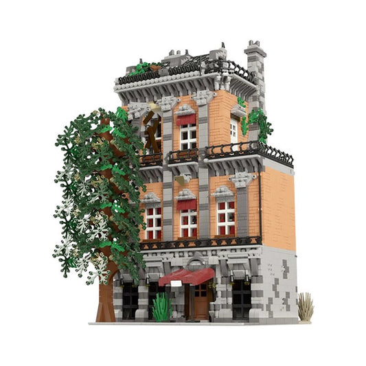 Old Town Hostel Building Kit | LEGO-Compatible MOC - 1