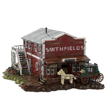 Old West Frontier Saloon & Stagecoach MOC Building Kit - 5