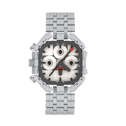 omega speedmaster inspired watcher building kit | moc-233992 - 5