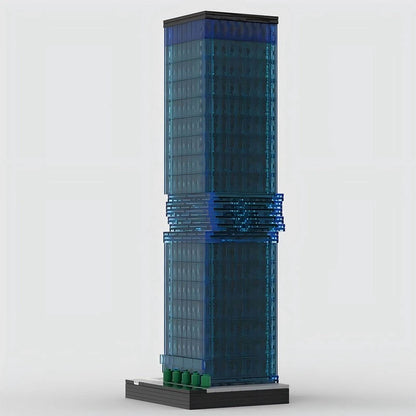 Omniturm Frankfurt 1/650 Scale Skyscraper Building Kit | LEGO-Compatible MOC - 4