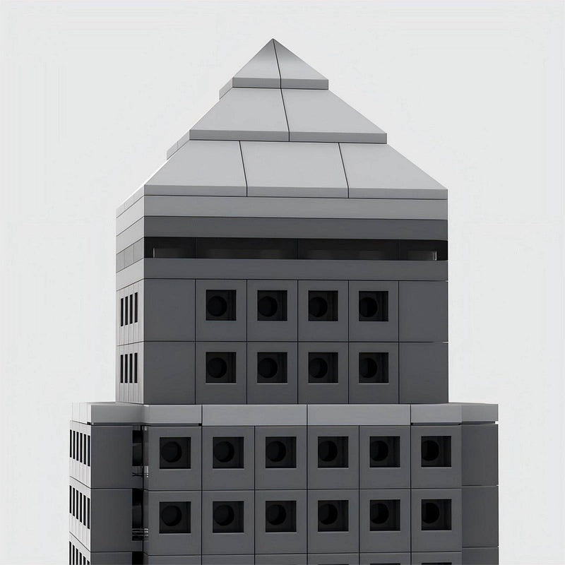 One Canada Square London MOC Skyscraper Building Kit - 3