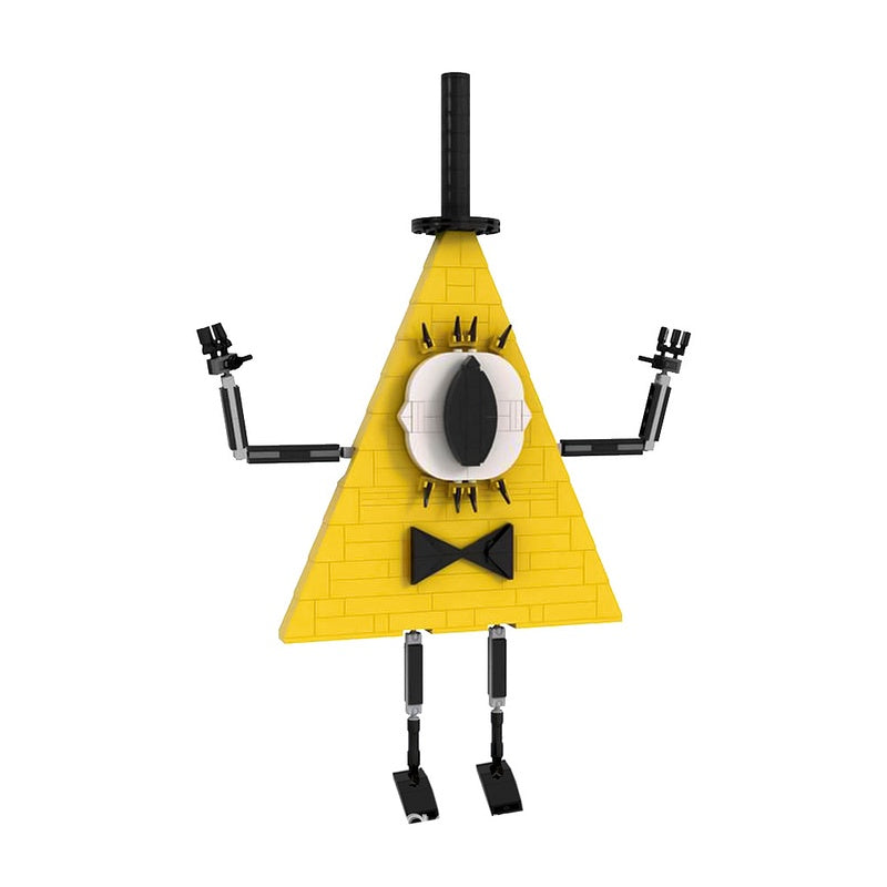 One-Eyed Triangle Gentleman Character MOC Building Kit - 5