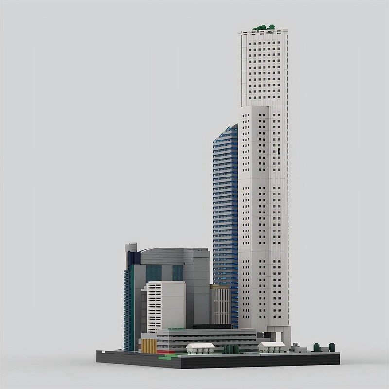One Raffles Place Singapore Skyscraper MOC Building Kit | Micro-Scale Skyline - 2