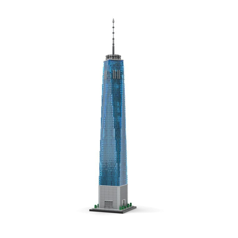 One World Trade Center MOC Building Kit 1:800 Scale Skyscraper Model - 1