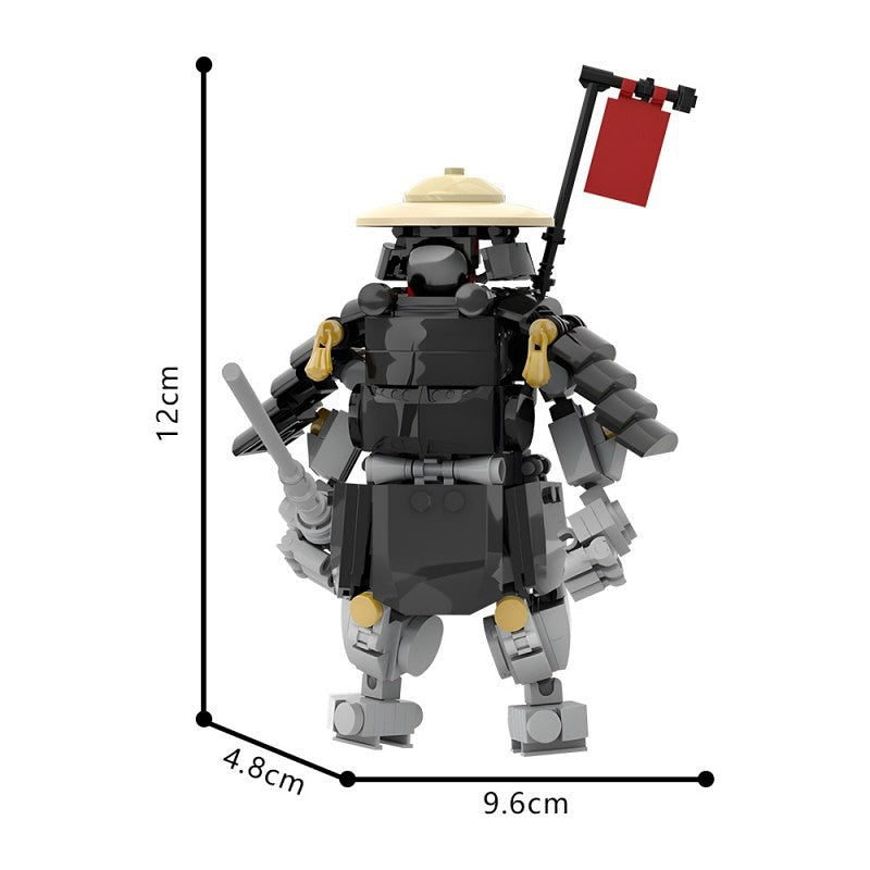 Oni Samurai Mech MOC Building Kit | Armored Warrior Robot Figure Model - 4