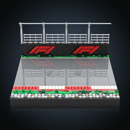 Open Wheel Racing Display Stand MOC Building Kit | Motorsport Showcase - 3