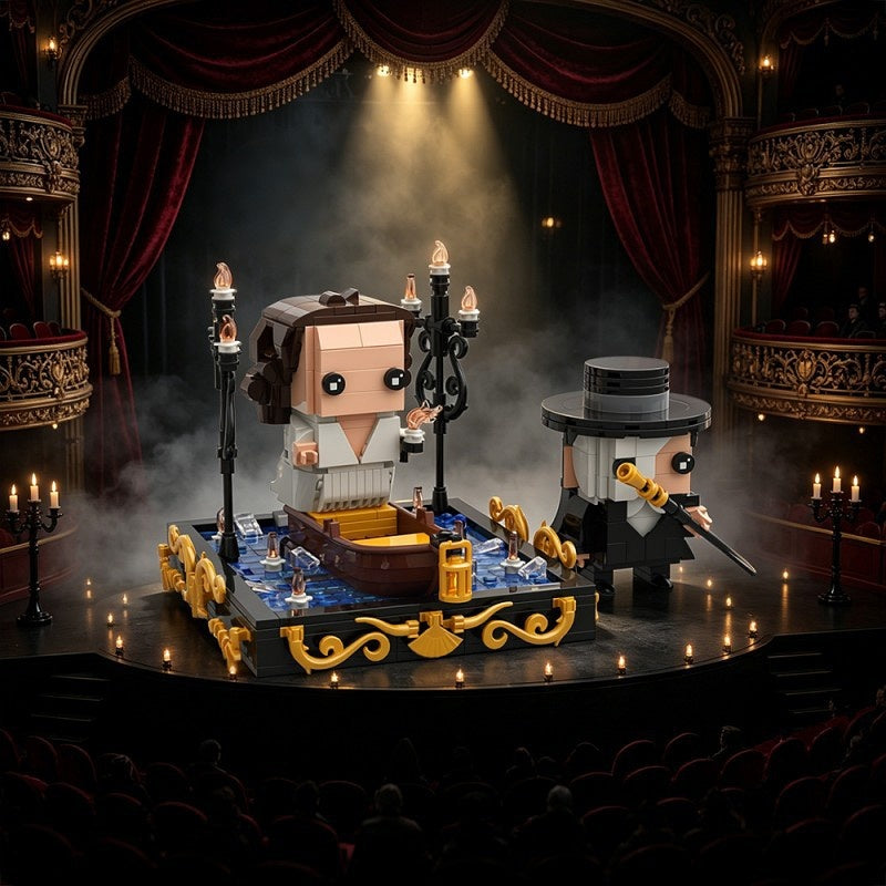 Opera Theater MOC Cinematic Diorama Building Kit | Musical Stage Model - 1