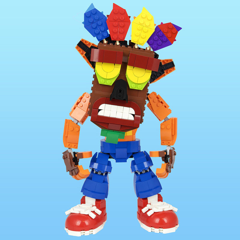 Orange Bandicoot Adventure Building Kit | Compatible MOC - 2