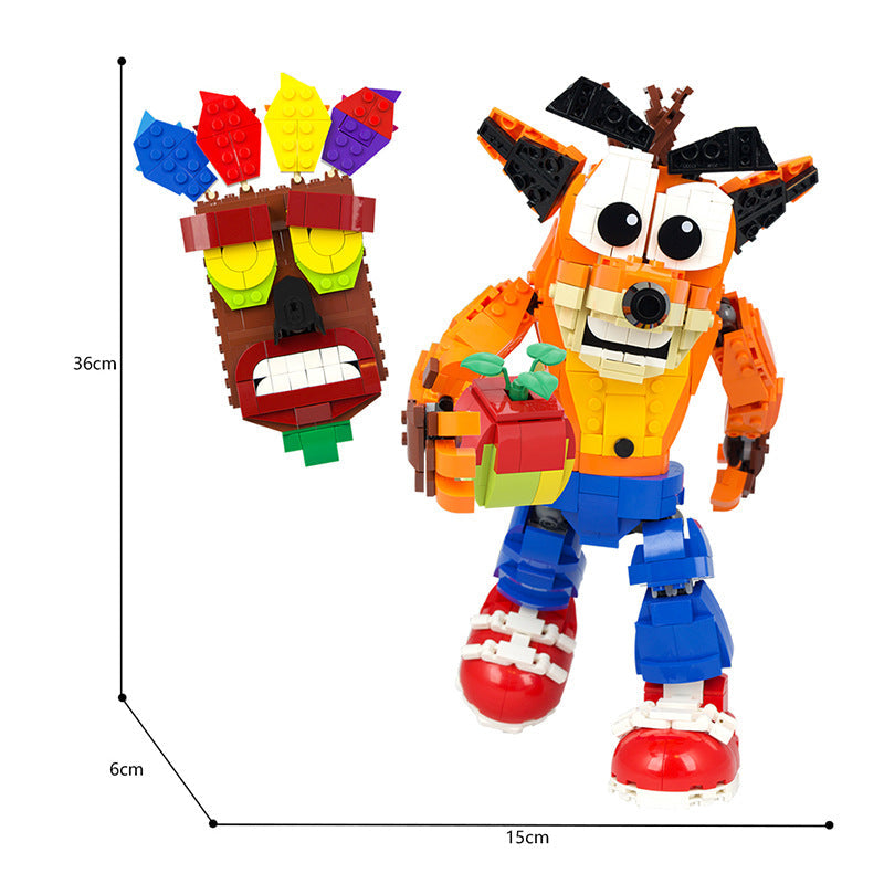 Orange Bandicoot Adventure Building Kit | Compatible MOC - 4